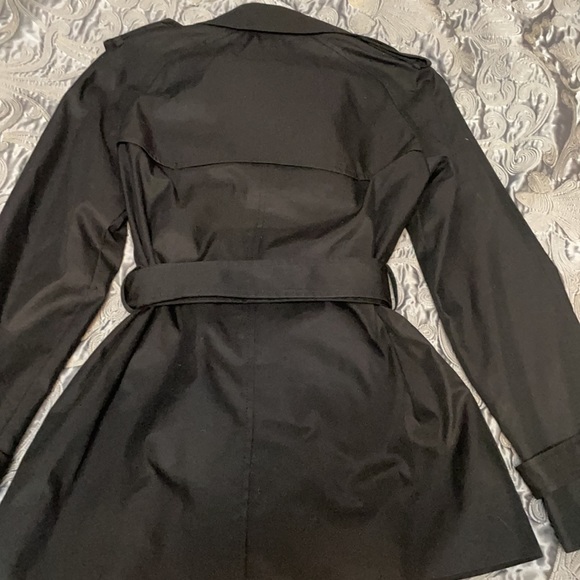 Coach black trench coat with belt. Worn twice. Perfect condition. - Picture 9 of 11